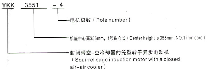 YKK系列(H355-1000)高压YJTG-160M2-2A/15KW三相异步电机西安泰富西玛电机型号说明